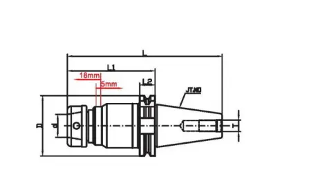 Фрезерный патрон JT40-SETP32