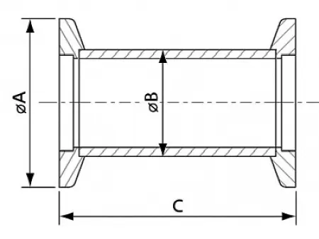 Патрубок (ниппель) KF16