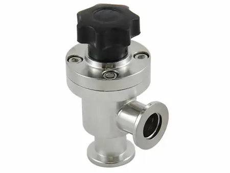 Клапан вакуумный угловой  GD-J16B KF16 Ручной уплотнение - Сильфонное материал - Нержавеющая сталь 304SS