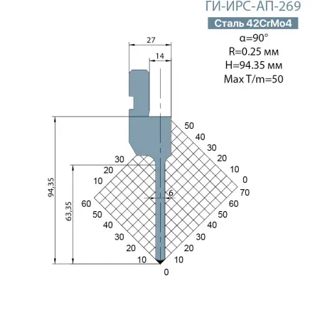 Пуансон Promecam-Amada ГИ-ИРС-AП-269
