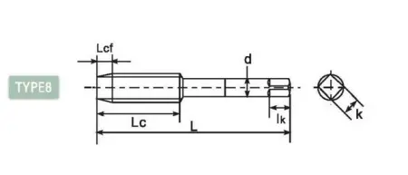 Метчик для трубной резьбы со спиральными канавками DLSFT-PF1142
