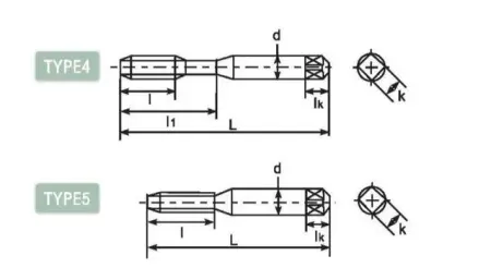 Метчик с прямой канавкой DL5183552