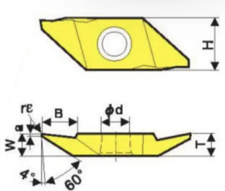 Твердосплавная сменная пластина TKFB-16R38005M