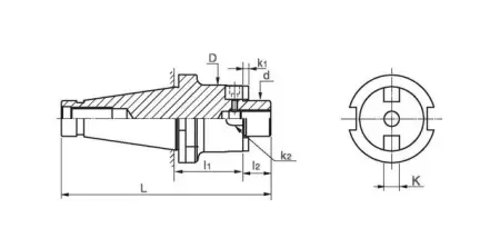 Фрезерный патрон NT40-FMB22-30