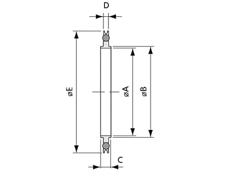 Уплотнение ISO500 с центрирующим кольцом и внешним кольцом ISO500-12-vt (витон)