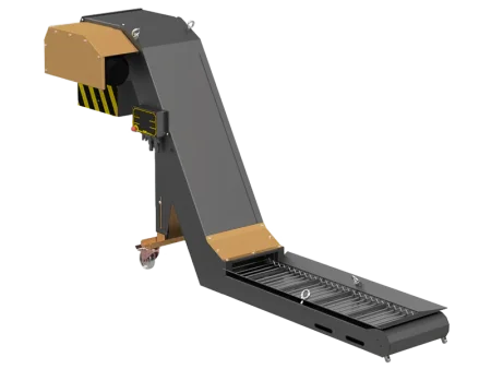 Стальной гусеничный конвейер для транспортировки деталей. Серия IVT-A-A001