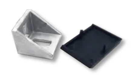 Прямоугольный соединитель усиленный 40х40 для алюминиевых профилей, ALF-RC4040B