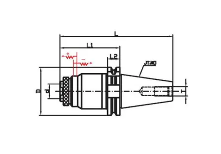 Силовой фрезерный патрон JT50-G2442