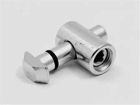 Быстрый соединитель встроенного типа для алюминиевых профилей М8, паз 10, угол 0 градусов, ALF-FCM8-10/0