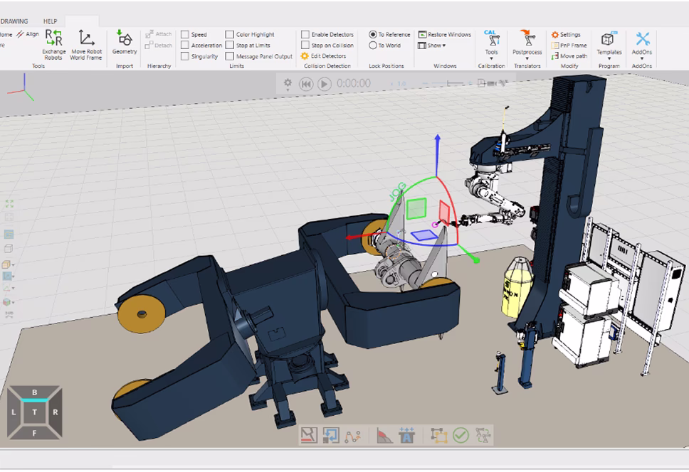 ПО для офлайн программирования роботизированного комплекса для MIG/MAG сварки поперечин рам карьерных самосвалов