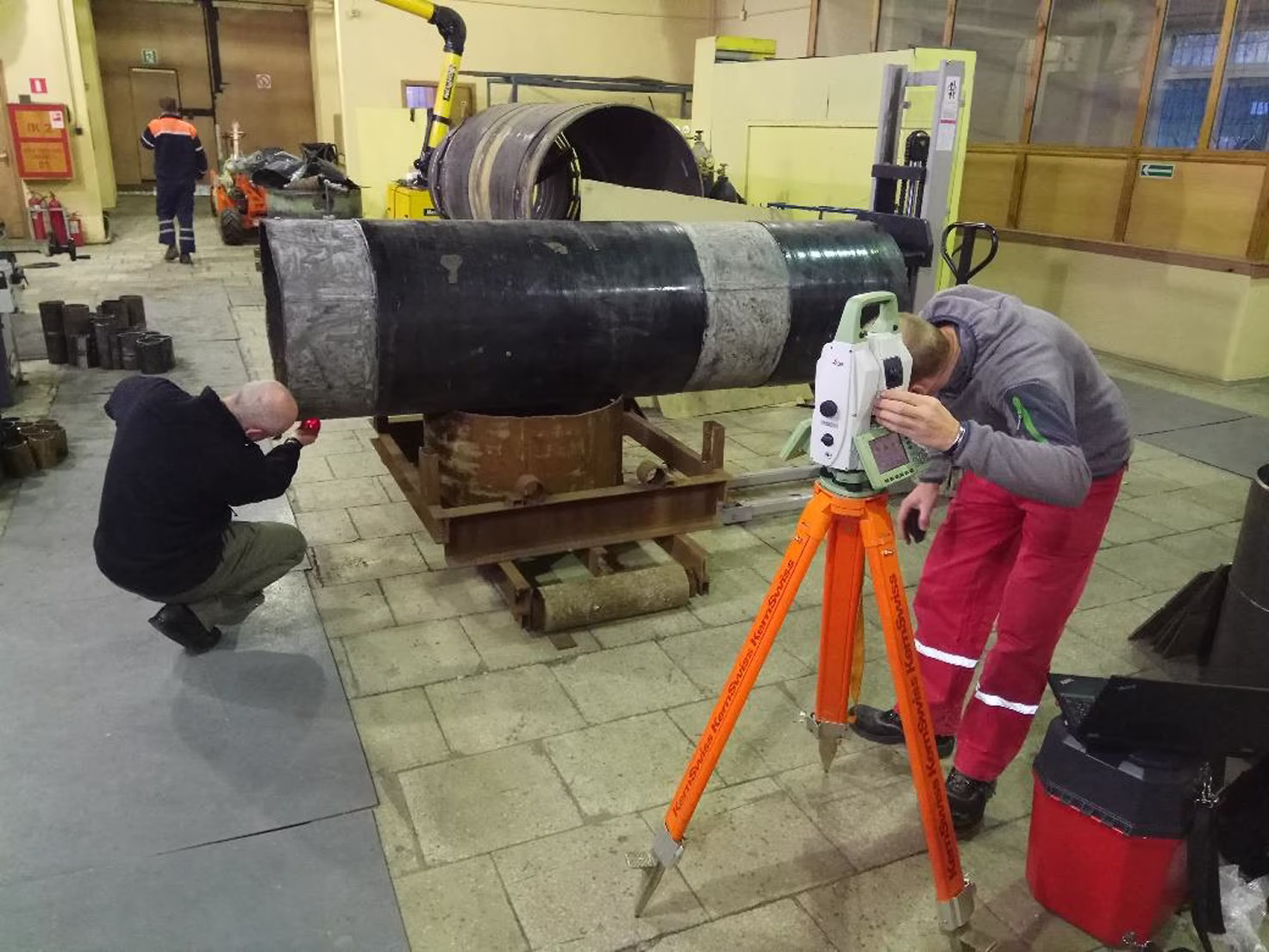 Цифровое трехмерное сканирование рабочего участка трубопровода в лабораторных условиях в роботизированном комплексе по изготовлению стальных трубопроводов