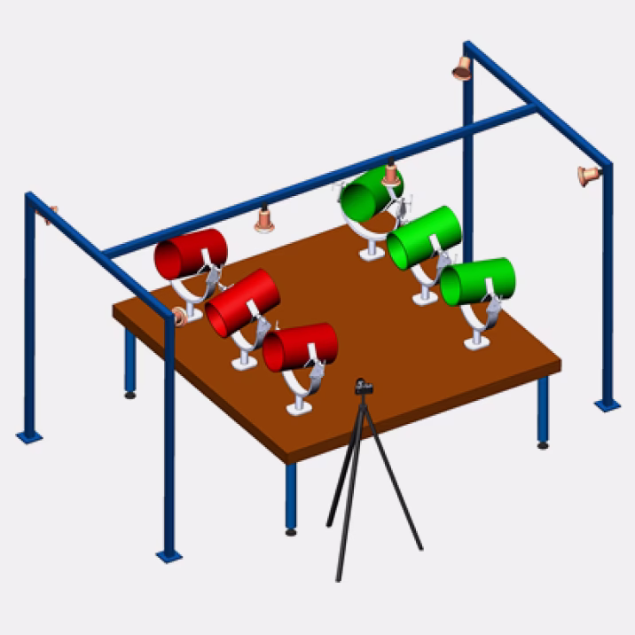 Проведение цифрового трехмерного сканирования рабочего участка трубопровода в котловане или в лаборатории