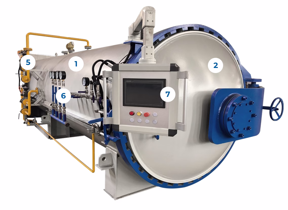 Конструкция Автоклава для композитных материалов Вид 1