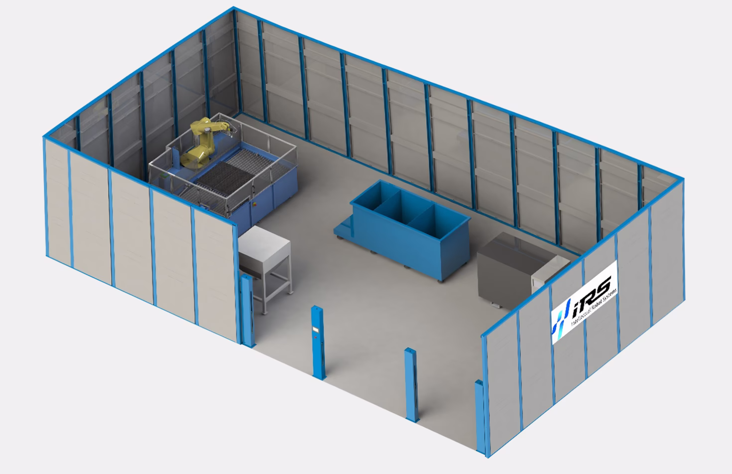 Общий вид Роботизированного комплекса гидроабразивной резки