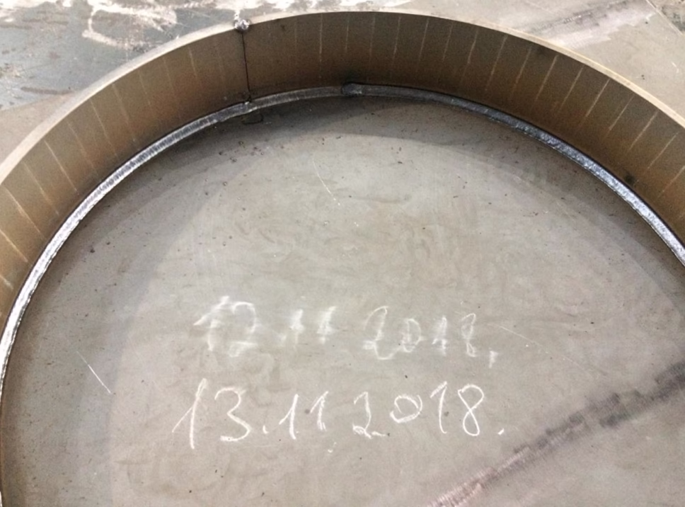 Cварка нестандартных криволинейных траекторий HYUNDAI Supercored 71H, CO2 на РТК лазерной сварки