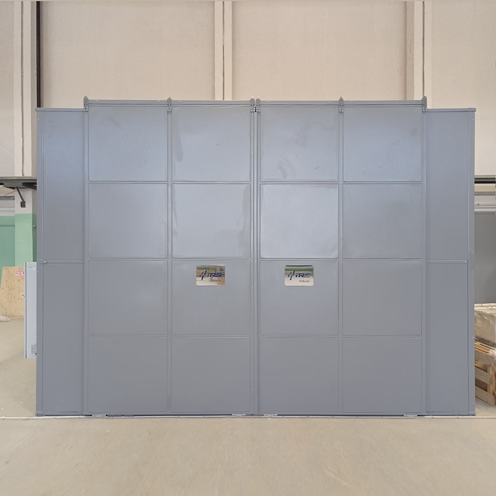 Кабина для лазерной сварки IRS 524436 с раздвижными дверьми L-типа Роботизированного сварочного комплекса для нужд атомной промышленности