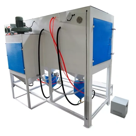 Пескоструйная камера напорная с тремя станциями DS-28-3PT