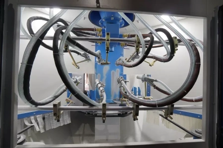 Автоматическая дробеструйная камера с поворотным столом DS-70-P