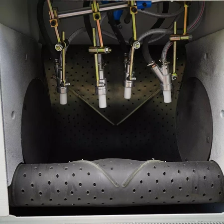 Автоматическая дробеструйная камера с барабанной лентой DS-6-4-ADT