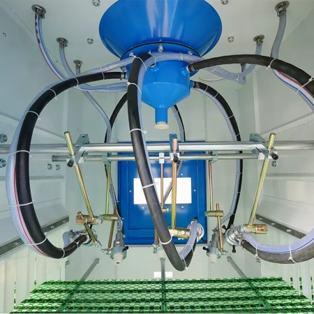 Автоматическая конвейерная система дробеструйной обработки DS-255-6-E